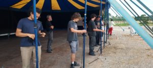 montage chapiteau concert Papypop